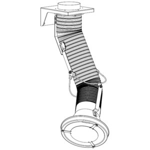 Ramię odciągowe wiszące Solid-MINI